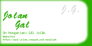 jolan gal business card